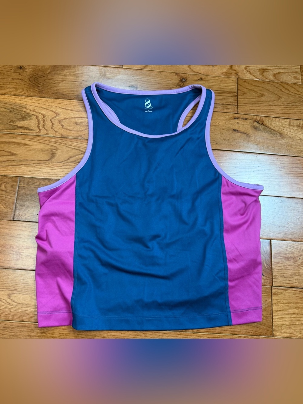 Lou & Grey Soft Sculpt Colorblock Racerback Active Tank top